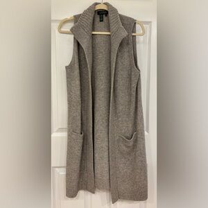 Ralph Lauren Wool Cashmere Long Sweater Vest Women's‎ size Medium